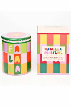 Candles & Diffusers|Candles*Raspberry Blossom Lidded Candle 'Fa La La' Multi