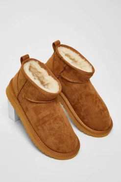 Ankle Boots*Quiz Faux Suede Diamante Ankle Boots Light Tan