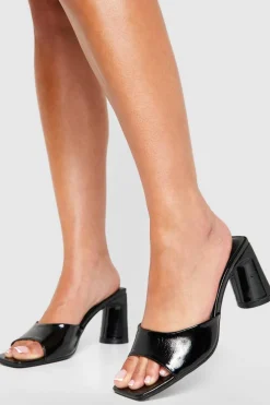 Sandals|Heels*boohoo Low Flat Heel Mule black