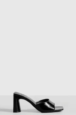 Sandals|Heels*boohoo Low Flat Heel Mule black