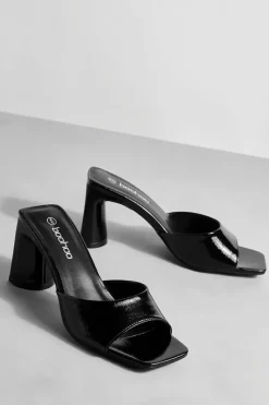 Sandals|Heels*boohoo Low Flat Heel Mule black
