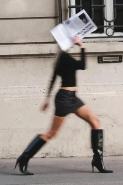 Over The Knee Boots|Heeled Boots*boohoo Low Heel Pointed Column Boots black