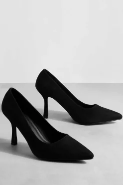 Heels*boohoo Low Stiletto Court Shoe black