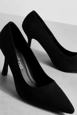 Heels*boohoo Low Stiletto Court Shoe black