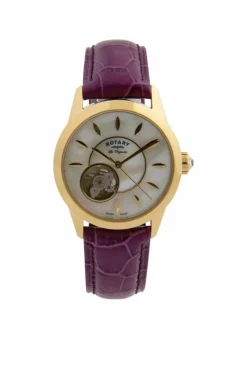Watches*Rotary LS90513-41-L1G Les Originales 34mm Automatic Watch Purple