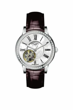 Watches*Rotary LS90510-41-L1S Les Originales 34mm Automatic Watch Brown