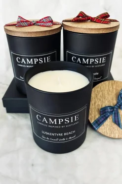 Candles & Diffusers|Candles*CAMPSIE Candles Luskentyre Beach Scottish Tartan Candle Black