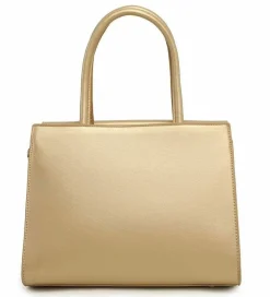 Shoulder Bags|Handbags*Kitise Luxurious Bee Accent Golden Sequin Detail Quilted Top Handle Tote Shoulder Bag Black