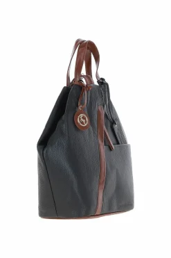 Handbags|Tote Bags*Ashwood Leather Lydia' Convertible Real Leather Tote Backpack Black