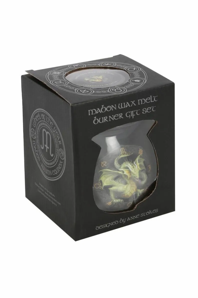 Candles & Diffusers|Candles*Anne Stokes Mabon Wax Melt Burner Set Black