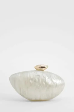 Handbags|Clutch Bags*boohoo Marbled Acrylic Clutch Bag gold