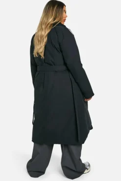 Up To 80% Off Winter Warmers|Coats & Jackets*boohoo Maternity Belted Duvet Puffer Coat black