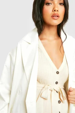 Midi Dresses|Jumper Dresses*boohoo Maternity Button Down Knitted Midi Dress oatmeal