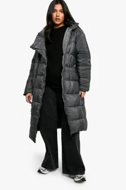Up To 80% Off Winter Warmers|Puffer Jackets*boohoo Maternity Pre & Postpartum 3 In 1 Puffer Coat With Extender charcoal