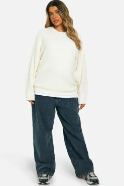 Oversized Jumpers|Jumpers*boohoo Maternity Soft Knit Oversized Jumper ecru
