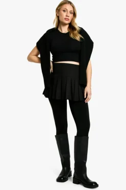 Tights & Socks|Tights & Socks*boohoo Maternity Thermal Bump Support Fleece Lined Tights black