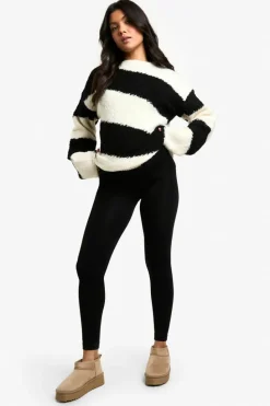 Up To 80% Off Winter Warmers|Bottoms*boohoo Maternity Thermal Fleece Leggings black