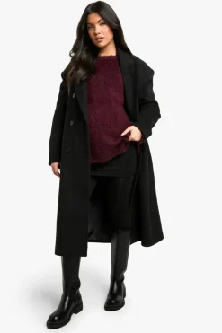 Tights & Socks|Tights & Socks*boohoo Maternity Thermal Fleece Tights black