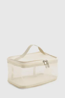Travel Accessories*boohoo Mesh Travel Washbag nude