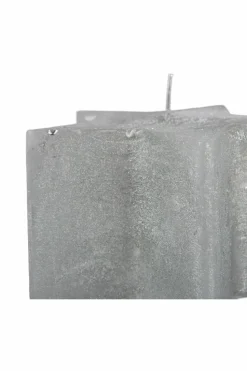 Candles & Diffusers|Candles*Nicola Spring Metallic Star Candle 75 Hours Pack of 6 Silver