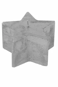 Candles & Diffusers|Candles*Nicola Spring Metallic Star Candle 75 Hours Silver