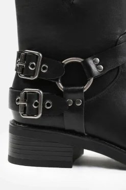 All Boots|Boots*Where's That From Micah' Ankle Boot With Buckle Detailing Black