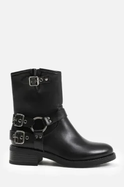Ankle Boots*Where's That From Micah' Wide Fit Ankle Boot With Buckle Detailing Black