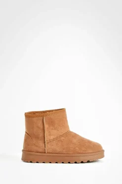 Cosy Boots|Ankle Boots*boohoo Mini Cosy Boots chestnut