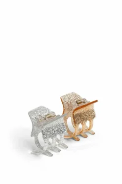 Hair Accessories*My Accessories London Mini Glitter Hair Clip 2 pack Multi