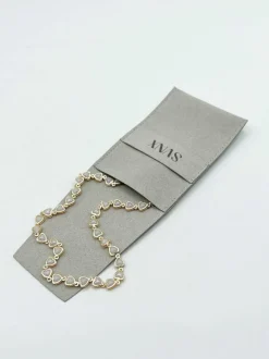 Necklaces*SVNX Mini Heart Infinity Necklace in Gold