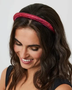 Hair Accessories*My Accessories London Mini Rhinestone Headband Pink