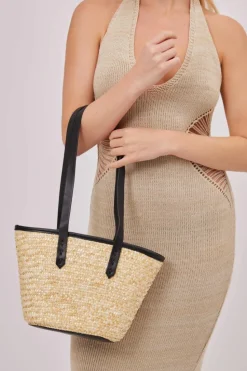 Handbags|Tote Bags*My Accessories London Mini Straw Tote Bag Natural