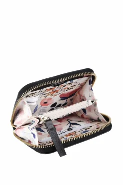 Handbags*Ashwood Leather “Mini X” RFID Protected Real Leather Purse Black