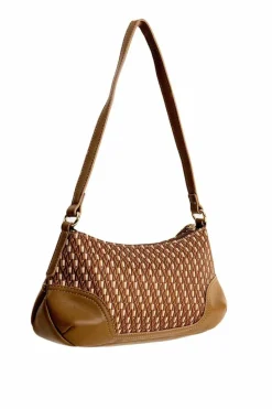 Shoulder Bags*My Accessories London Monogram Printed Shoulder Bag Brown