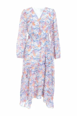 Wrap Dresses|Midi Dresses*Quiz Ditsy Print Chiffon Wrap Midi Dress Multi
