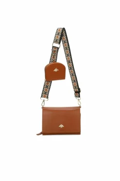 Cross-Body Bags|Handbags*Kitise Multi pockets Small Crossbody Purse Bag with Coin Holder Brown