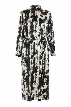 Shirt Dresses*Quiz Satin Marble Print Shirt Dress Multi