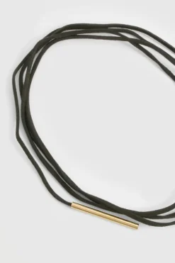 Necklaces*boohoo Multi Tie Bow Choker Necklace black