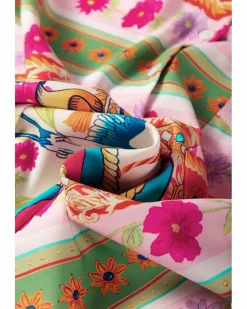 Shirt Dresses*Azura Exchange colour Boho Floral Print Buttoned Long Sleeve Shirt Dress Multi