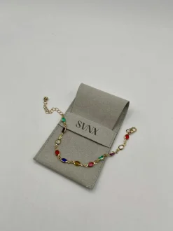 Bracelets*SVNX colour Oval Chain Bracelet Multi