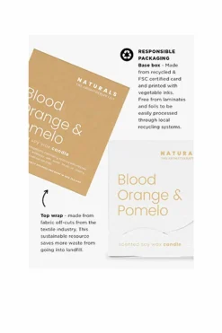 Candles & Diffusers|Candles*The Aromatherapy Company Naturals 400g Candle - Blood Orange & Pomelo White