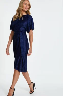 Midi Dresses*Quiz Batwing Midi Dress Navy