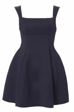 Skater Dresses*Quiz Bow Skater Dress Navy