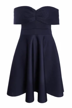 Midi Dresses*Quiz Curve Midi Skater Dress Navy