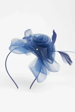 Hair Accessories*Quiz Feather Headband Fascinator Navy