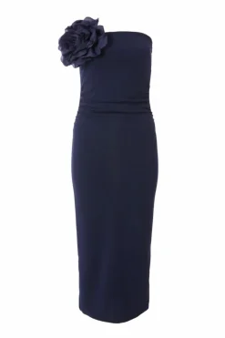 Bodycon Dresses*Quiz Petite Corsage Midaxi Dress Navy