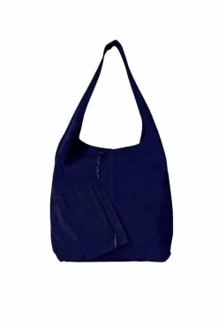 Shoulder Bags*Sostter Soft Suede Leather Hobo Shoulder Bag | BRXYD Navy