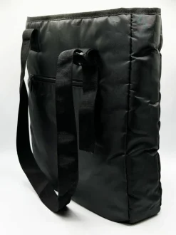 Shoulder Bags|Tote Bags*SVNX Nylon tote bag with zip front pocket Black