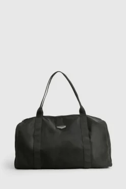 Handbags*boohoo Nylon Travel Holdall Bag black