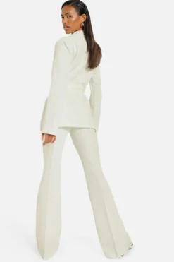 Up To 80% Off Winter Warmers|Suits & Tailoring*boohoo Obi Tie Waist Tailored Blazer cream